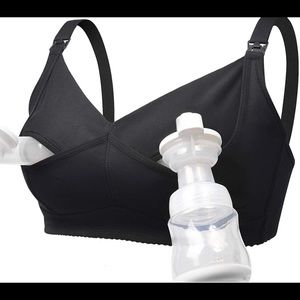 Hands Free Pumping Bra Black